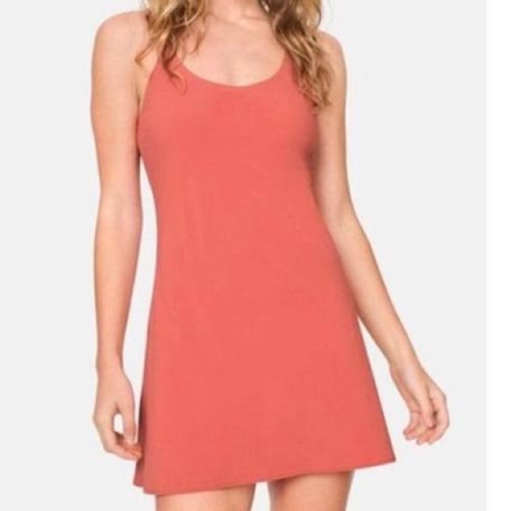 Outdoor voices exercise dress in hot sauce